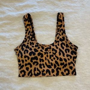 Balance Athletica Cheetah Sports-bra with Removable Pads